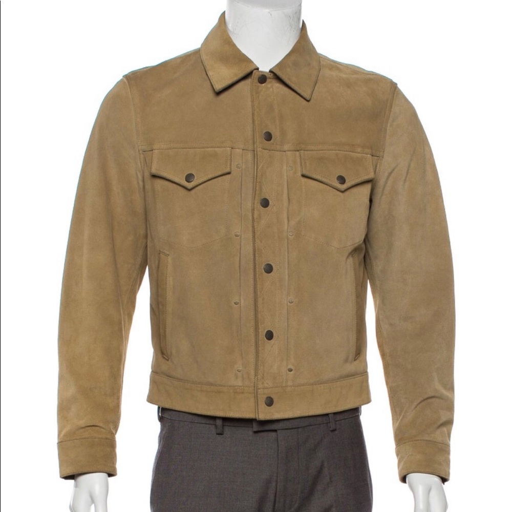 Rag & Bone Suede Trucker Jacket